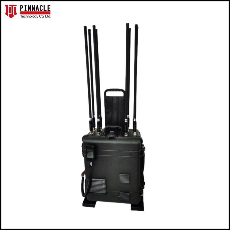 Pelican Militaire VHF UHF Draagbare mobiele telefoon 2G/3G/4G/5G/GPS/WIFI Signal Jammer