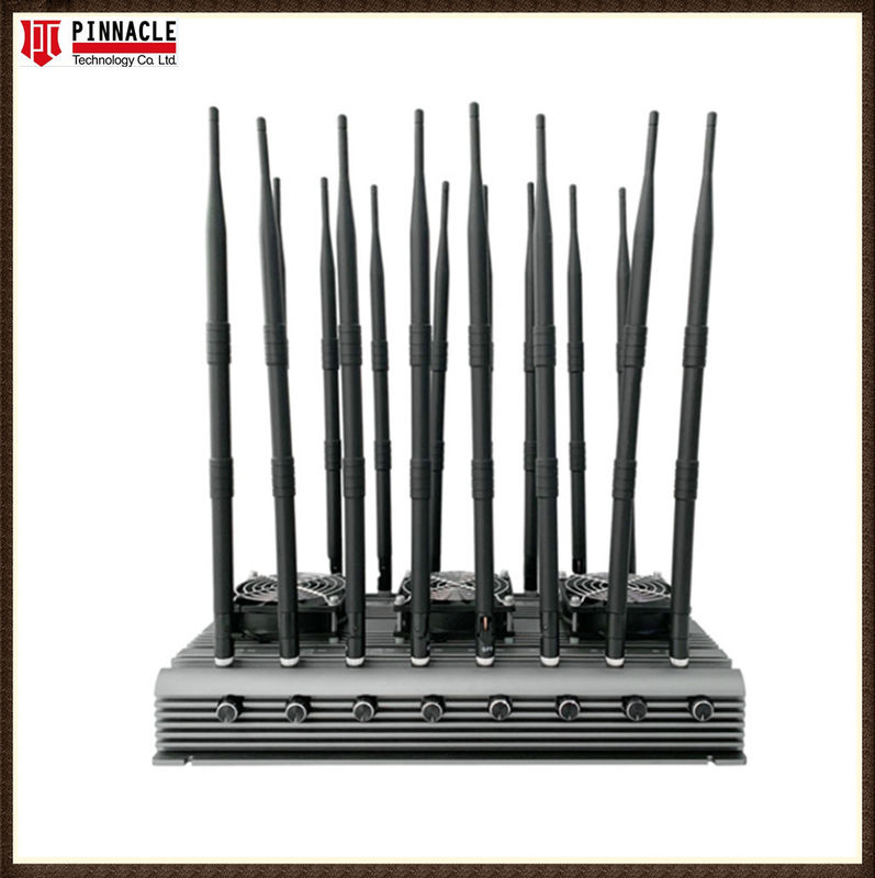 16 Antenne WIFI afstandsbediening Locker Jammer Cell Phone Blocker Voor kantoor 120W