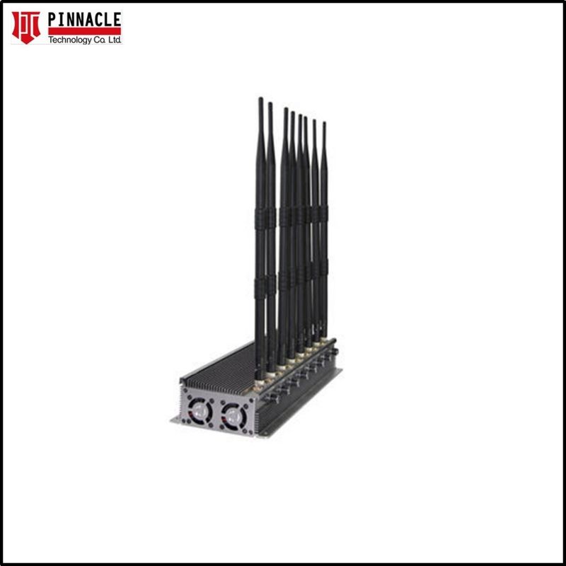 Krachtige 8 antennes Jammer Locker GPS WiFi VHF UHF Cell Phone En Wifi Blocker 80W