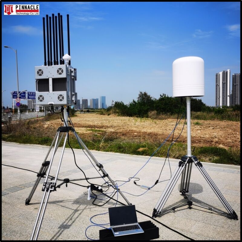 Anti-drone jammer met passieve detectie en 360° omnidirectioneel UAV-detectiesysteem Anti-drone jamming 800W uitgangsvermogen