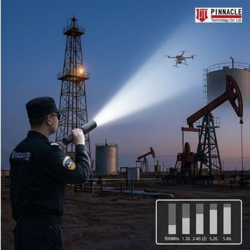 500m bereik IP65 waterdicht 1kg lichtgewicht zaklamp anti-drone jammer draagbare tactische UAS verdediging