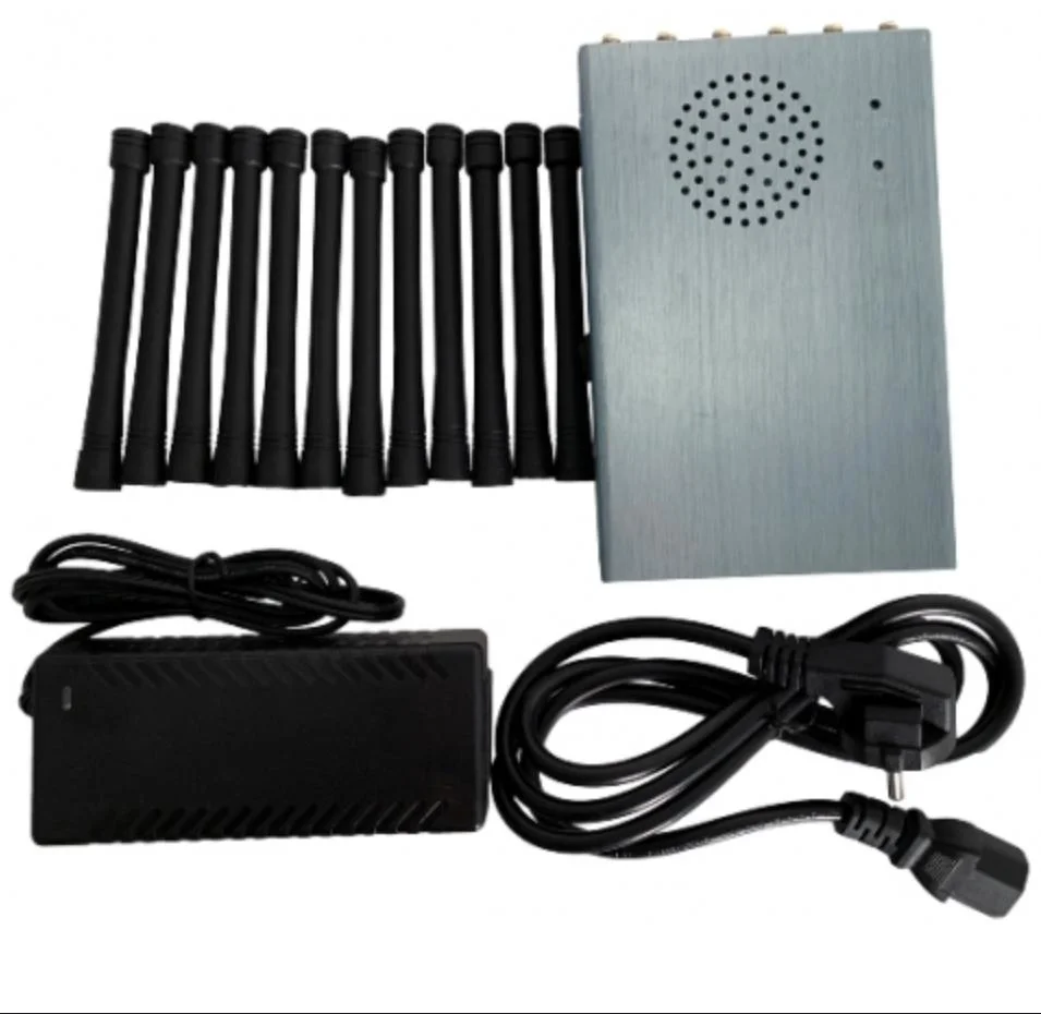 12CH Portable Handheld Jammer for Block All Wireless Signals VHF UHF Remote Control Signals/Radio Signal Jammer 5g Signal