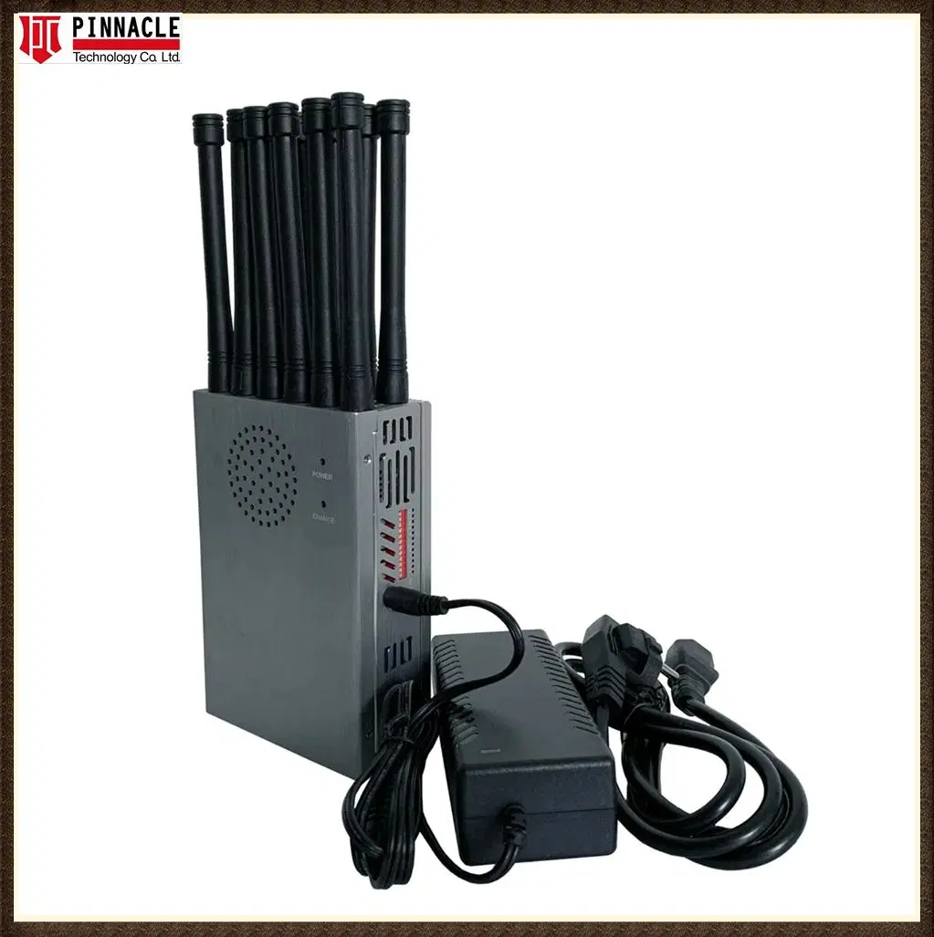 12CH Portable Handheld Jammer for Block All Wireless Signals VHF UHF Remote Control Signals/Radio Signal Jammer 5g Signal