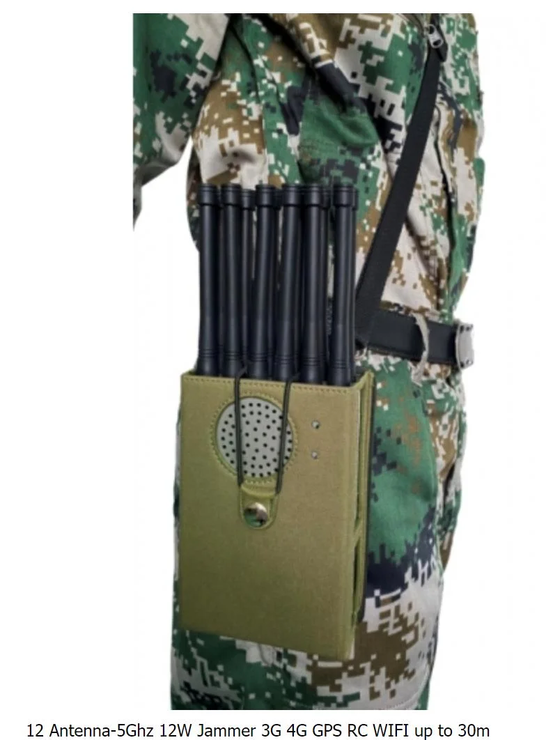12CH Portable Handheld Jammer for Block All Wireless Signals VHF UHF Remote Control Signals/Radio Signal Jammer 5g Signal