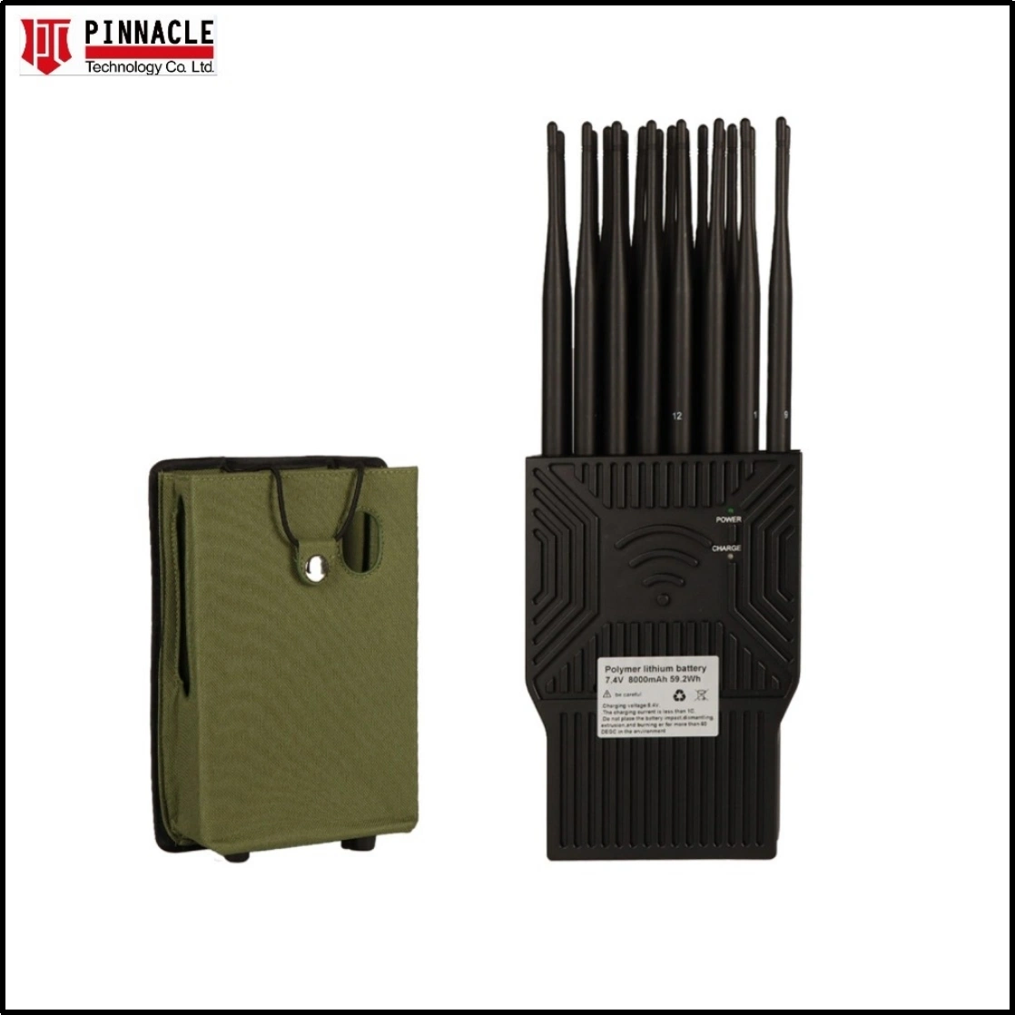 21-Antennas Handheld Powerful RF Lojack 315/433/868/2.4G/5.8/GPS/Mobile Phone Signal Blocker