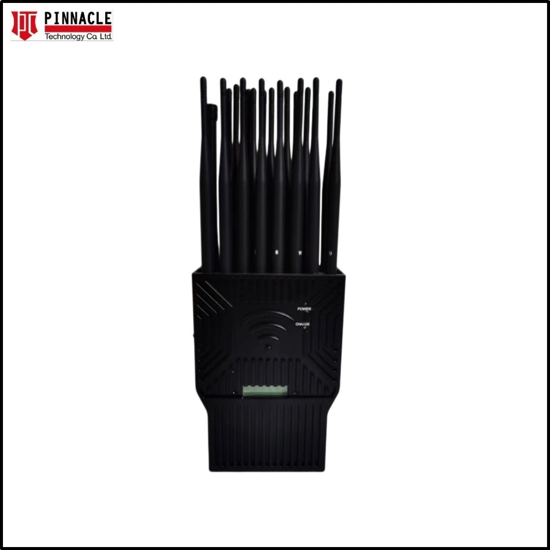 21-Antennas Handheld Powerful RF Lojack 315/433/868/2.4G/5.8/GPS/Mobile Phone Signal Blocker