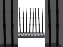 Krachtige 8 antennes jammer voor mobiele telefoon GPS WiFi VHF UHF